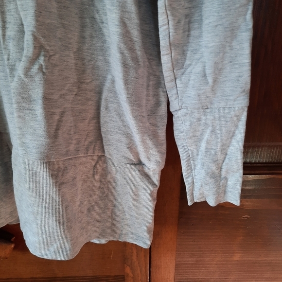 Garnet Hill heather gray cowlneck knit tunic - Picture 5 of 8